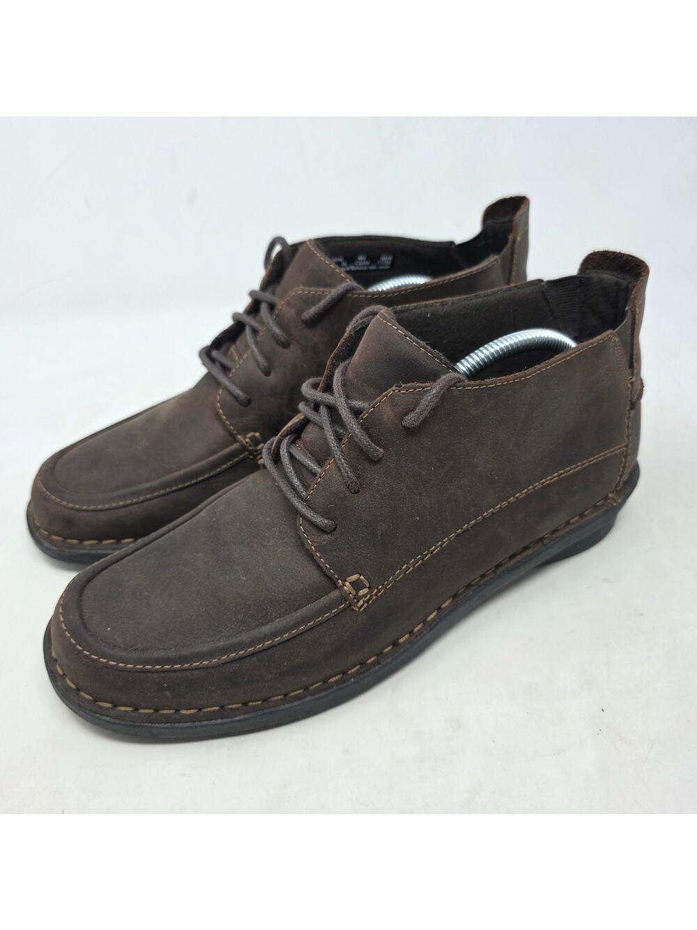 Clarks Wallabee Brown Leather Moc Toe Chukka Boots Mens Size 9